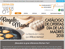 Tablet Screenshot of cocinaconkitchenfair.com